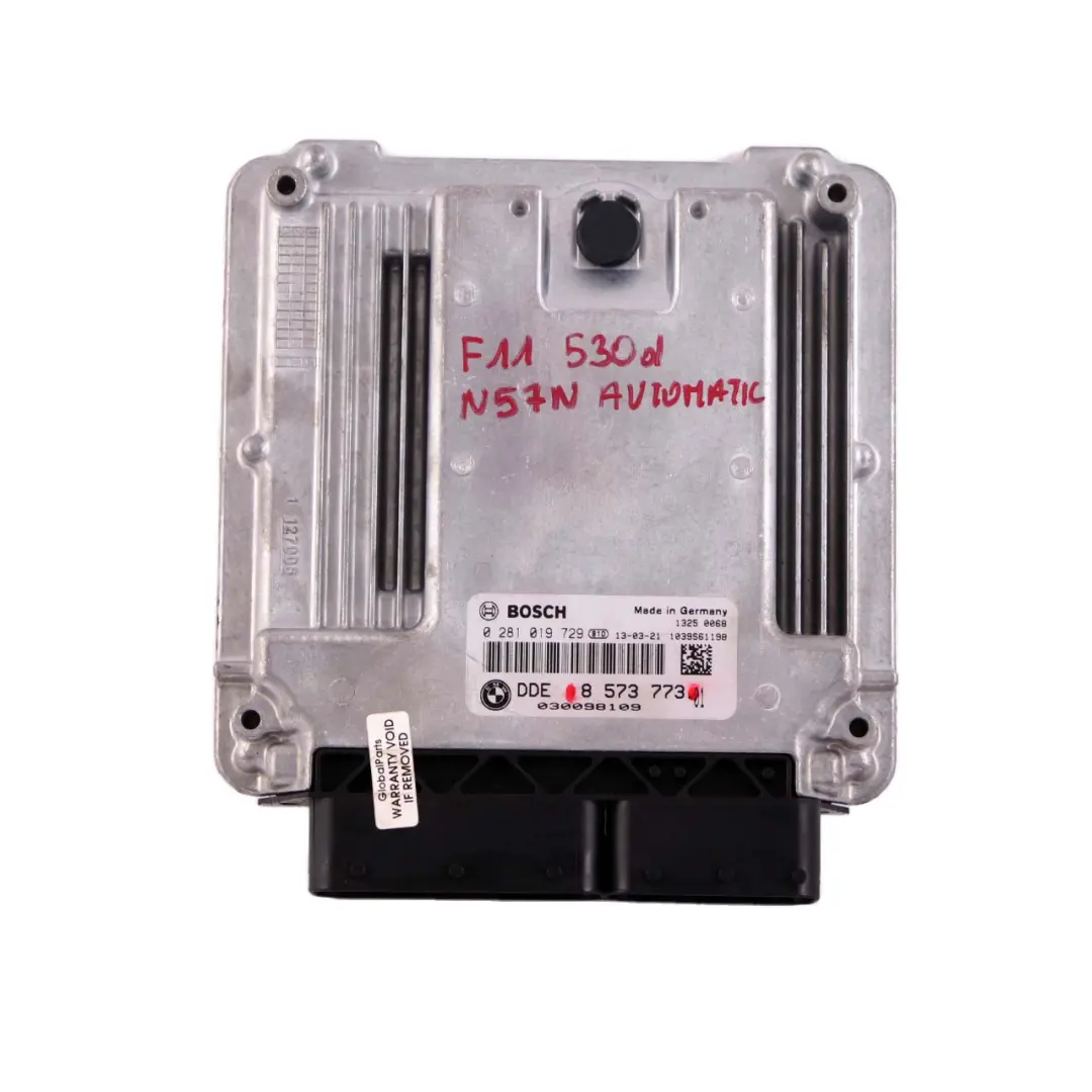 N57N Engine Control Unit ECU DDE to BMW F10 F30 F31 330d 530d Diesel with Part number 8573773 BMW F10 F30 F31 330d 530d Diesel N57N Engine Control Unit ECU DDE - SKU 8573773 - Part number 8573773