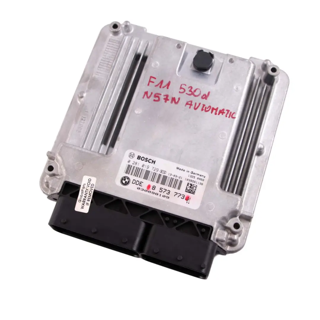 N57N Engine Control Unit ECU DDE to BMW F10 F30 F31 330d 530d Diesel with Part number 8573773 BMW F10 F30 F31 330d 530d Diesel N57N Engine Control Unit ECU DDE - SKU 8573773 - Part number 8573773