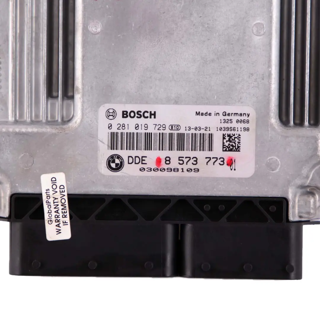 N57N Engine Control Unit ECU DDE to BMW F10 F30 F31 330d 530d Diesel with Part number 8573773 BMW F10 F30 F31 330d 530d Diesel N57N Engine Control Unit ECU DDE - SKU 8573773 - Part number 8573773