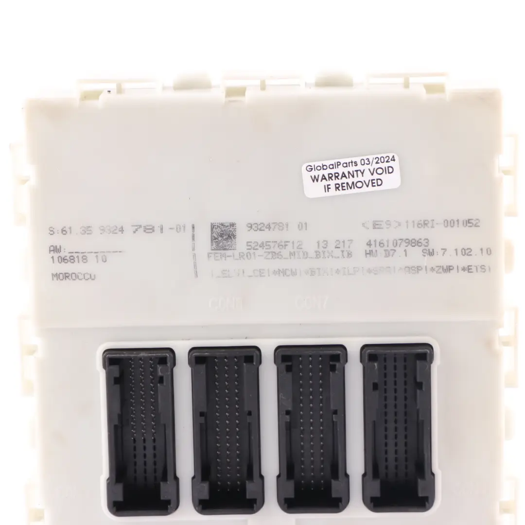 BMW F30 330dX 258HP N57N Control Unit Module ECU DDE 8573779 Key FEM Automatic - SKU 8573779-1 - Part number 8577835