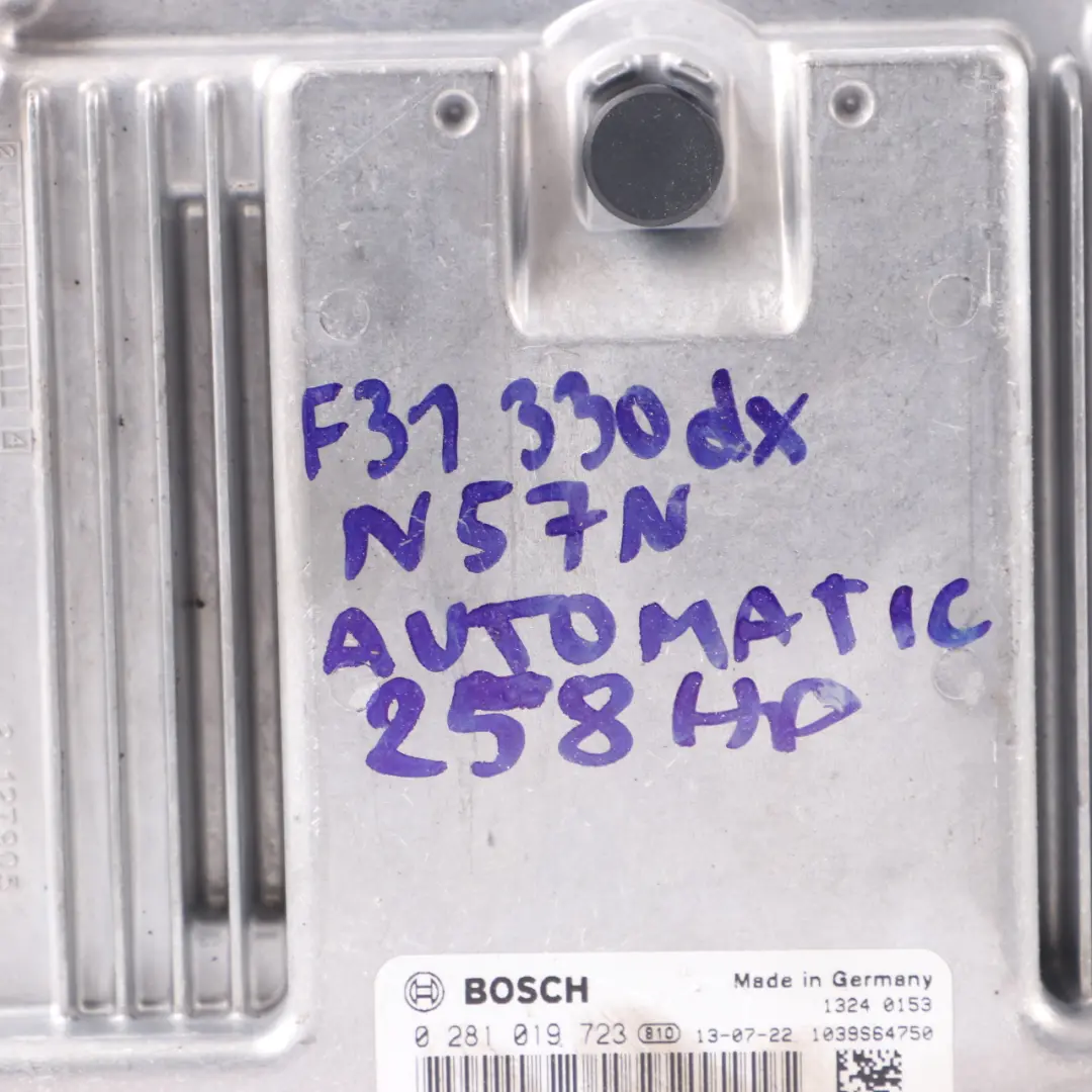 BMW F10 530d F30 330d 258HP N57N Engine Control Unit ECU DDE Automatic - SKU 8573779 - Part number 8573779