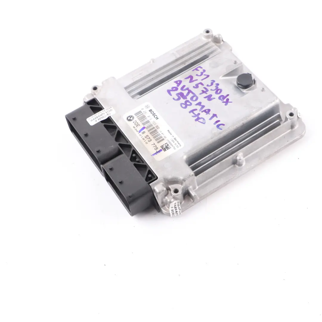 258HP N57N Engine Control Unit ECU DDE Automatic to BMW F10 530d F30 330d with Part number 8573779 BMW F10 530d F30 330d 258HP N57N Engine Control Unit ECU DDE Automatic - SKU 8573779 - Part number 8573779