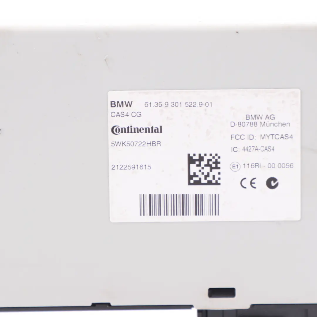 BMW F10 520D N47N 184HP ECU Kit Steuergerät DDE CAS4 + Schlüssel - SKU 8574091-3 - Teilenummer 8574091
