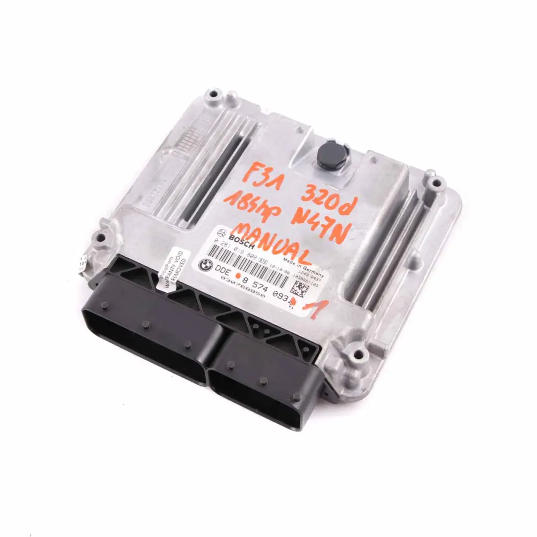 BMW F20 F30 120d 320d 184HP Engine Control Unit N47N ECU DDE Manual - SKU 8574093-1 - Part number 8574093