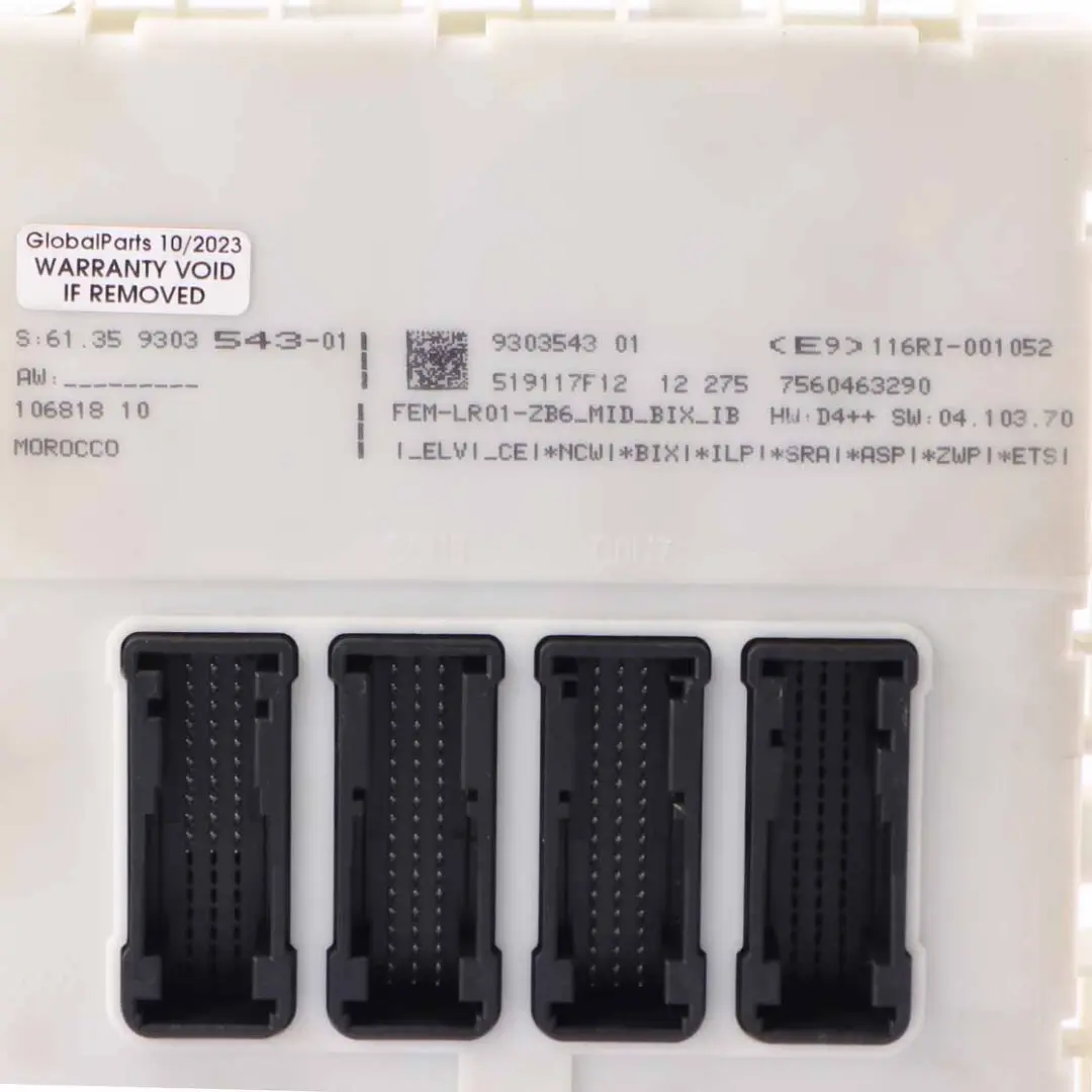 BMW F20 F30 120d 320d 184HP N47N Engine ECU Kit DDE FEM Key Manual - SKU 8574093-2 - Part number 8574093