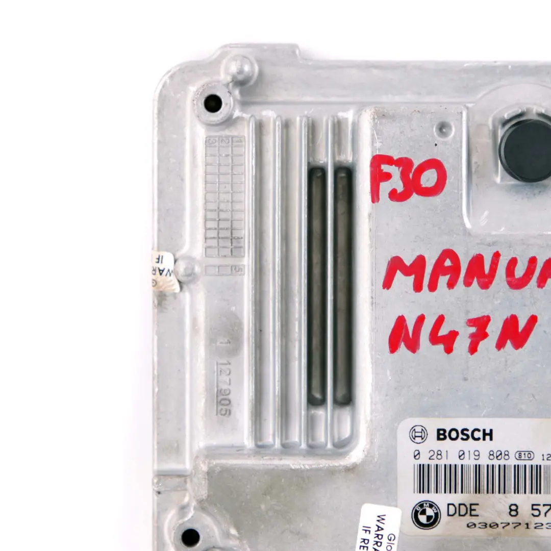BMW F10 F30 320d 520d ed 163HP Engine Control Unit N47N ECU DDE Manual - SKU 8574093 - Part number 8574093