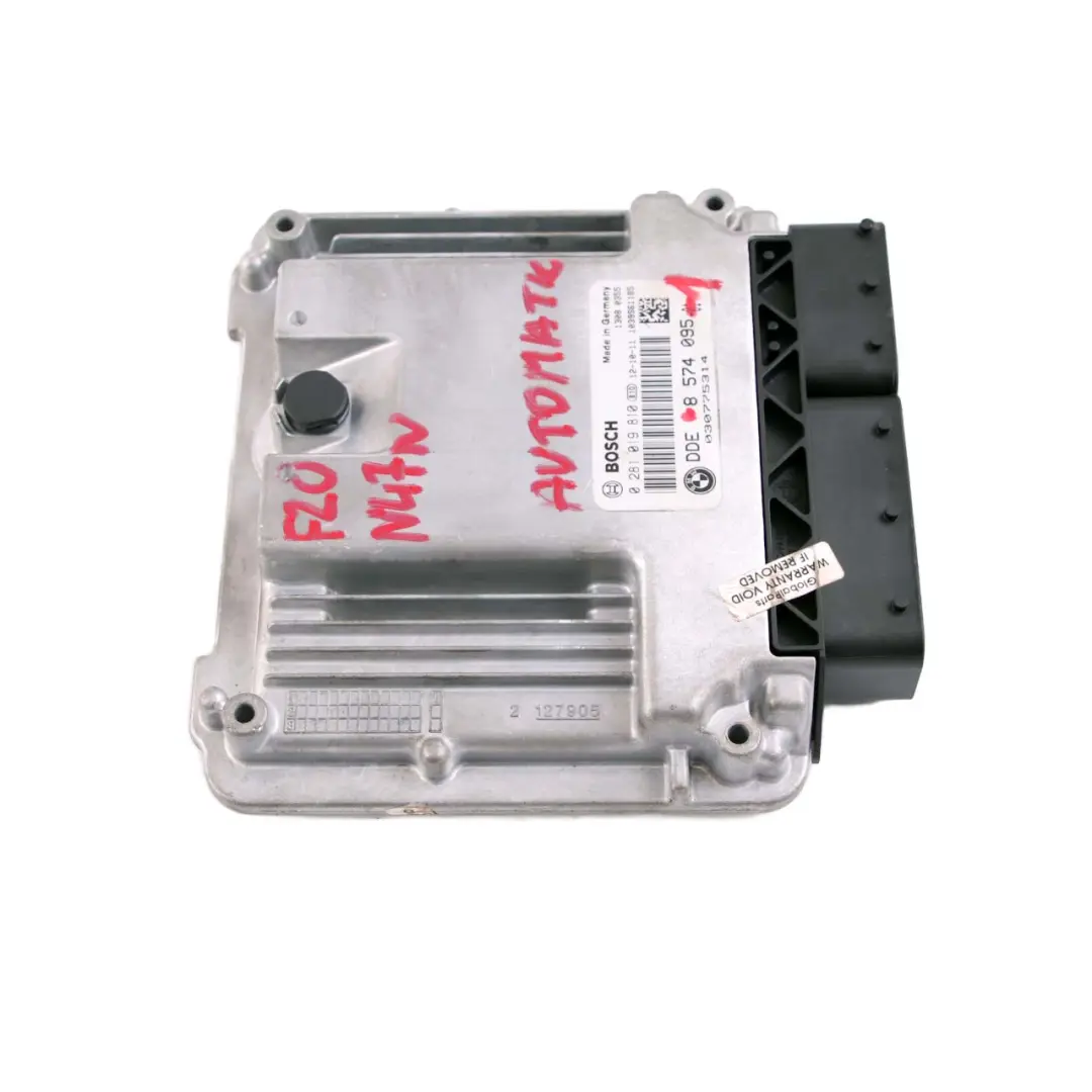 BMW F20 F21 F30 F31 116d 316d Diesel N47N 116HP Engine ECU DDE Automatic - SKU 8574095-1 - Part number 8574095