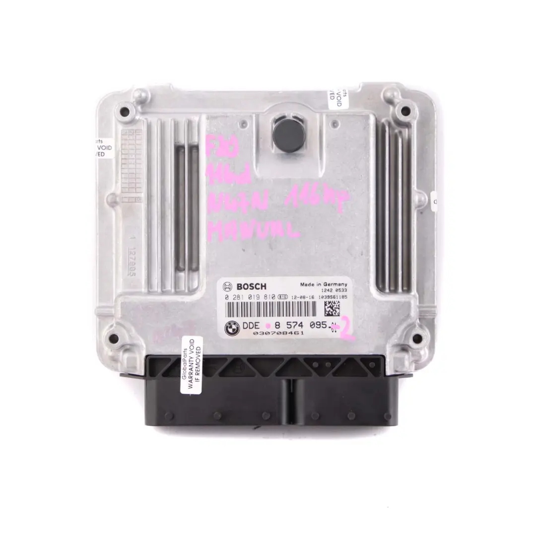 N47N Motor ECU DDE Tasten Sperre FEM für BMW F20 F21 F30 116D 316D Diesel mit Teilenummer 8574095 BMW F20 F21 F30 116D 316D Diesel N47N Motor ECU DDE Tasten Sperre FEM - SKU 8574095-2 - Teilenummer 8574095