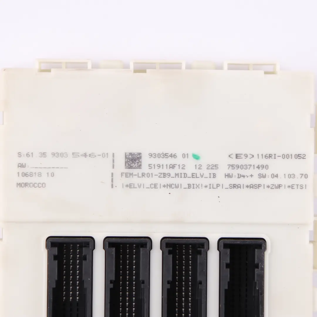 BMW F20 F21 F30 116D 316D Diesel N47N Motor ECU DDE Tasten Sperre FEM - SKU 8574095-2 - Teilenummer 8574095