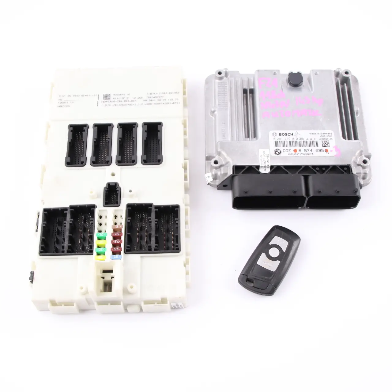 BMW F20 F21 F30 118d 318d Diesel N47N ECU Motor DDE 8574095 Llave FEM Auto