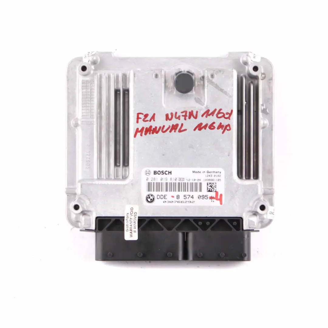 BMW F20 F21 F30 116d 316d Diesel N47N Engine ECU DDE Key Lock FEM Manual - SKU 8574095-4 - Part number 8574095
