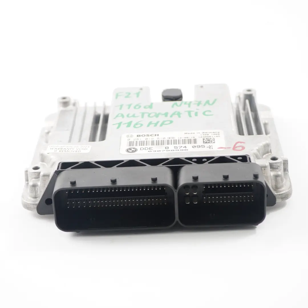 N47N 116HP Engine ECU Kit DDE Key FEM Automatic to BMW F20 F30 116d 316d with Part number 8574095 BMW F20 F30 116d 316d N47N 116HP Engine ECU Kit DDE Key FEM Automatic - SKU 8574095-6 - Part number 8574095