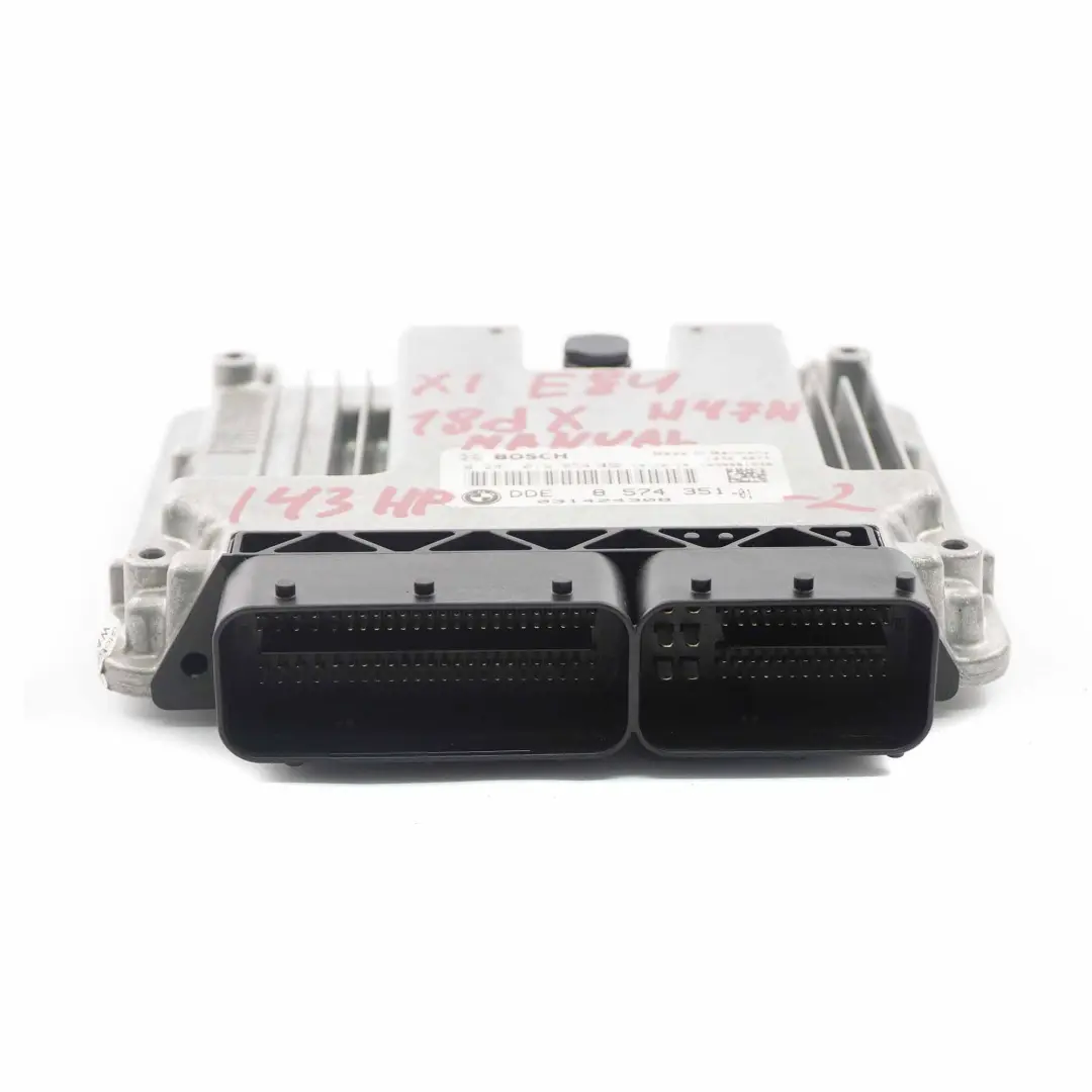 BMW X1 E84 18Dx N47N ECU Moteur Diesel DDE Kit Manuel - SKU 8574351-2 - Numéro de pièce 8574351