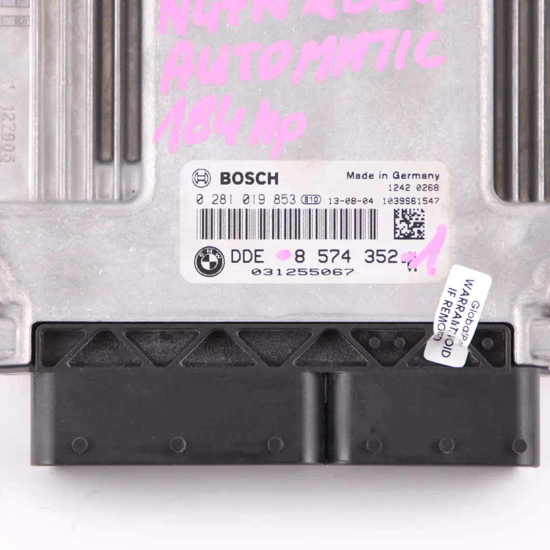 BMW X1 E84 20d 20dX Diesel N47N Engine Control Unit ECU Kit DDE CAS3 Key - SKU 8574352-1 - Part number 8574352