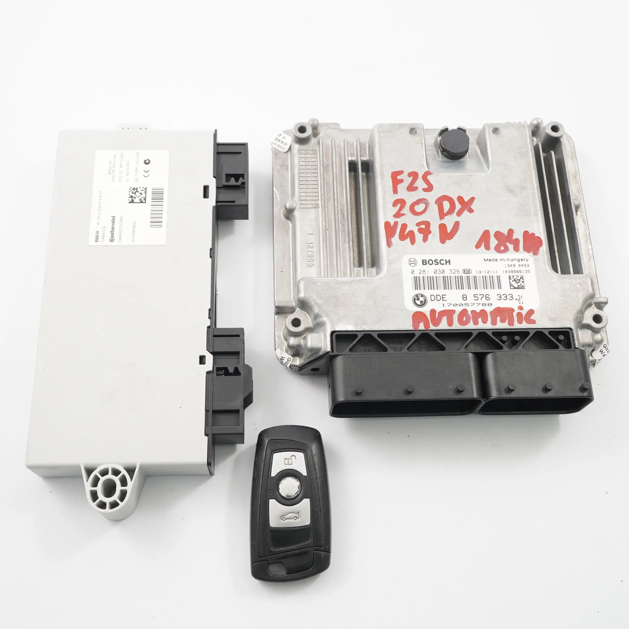 BMW F10 520d X3 F25 20dX N47N 184HP ECU Kit DDE 8576333 chiave CAS4 automatico