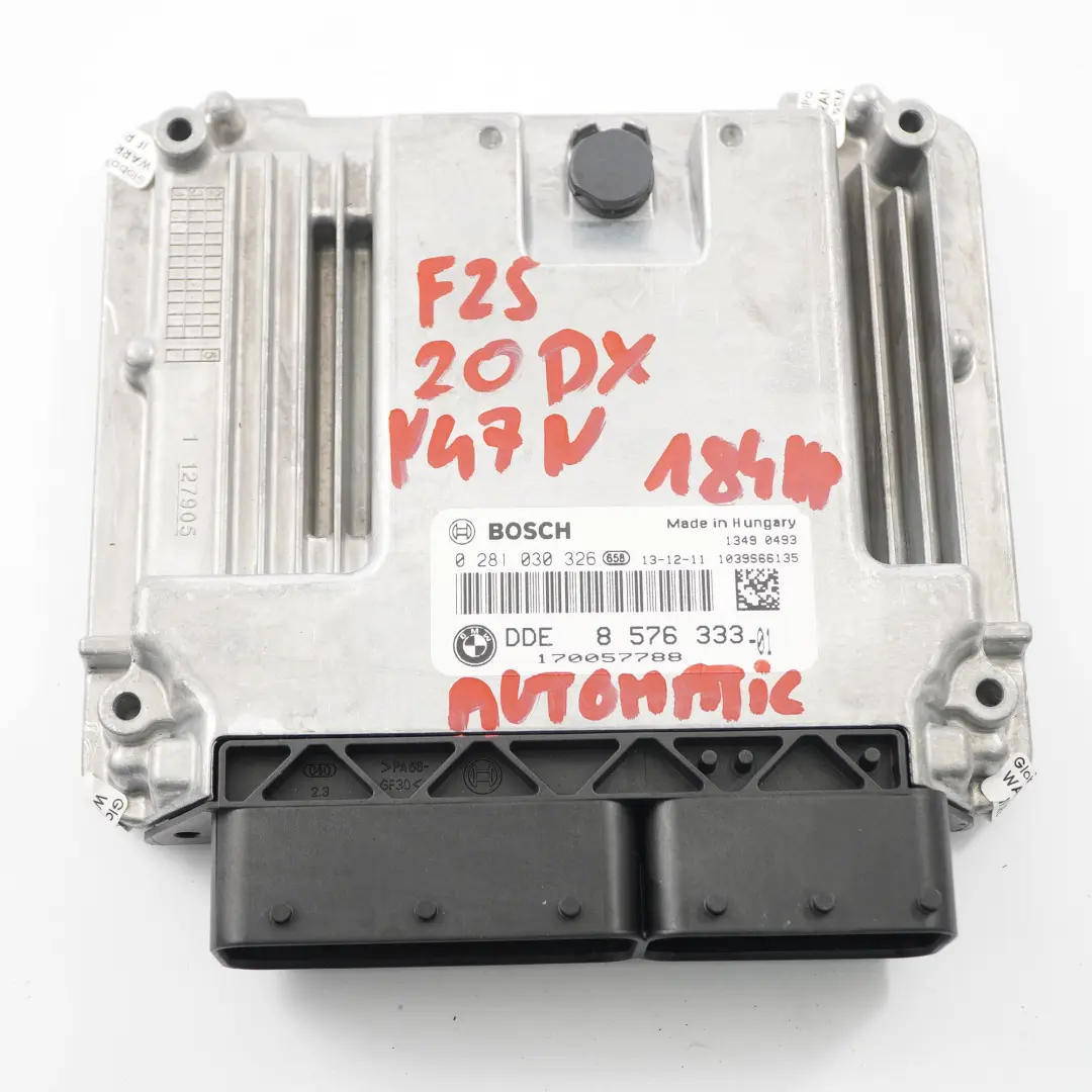BMW F10 F11 520d X3 F25 20dX N47N 184HP ECU Kit DDE Schlüssel CAS4 - SKU 8576333-1 - Teilenummer 8576333