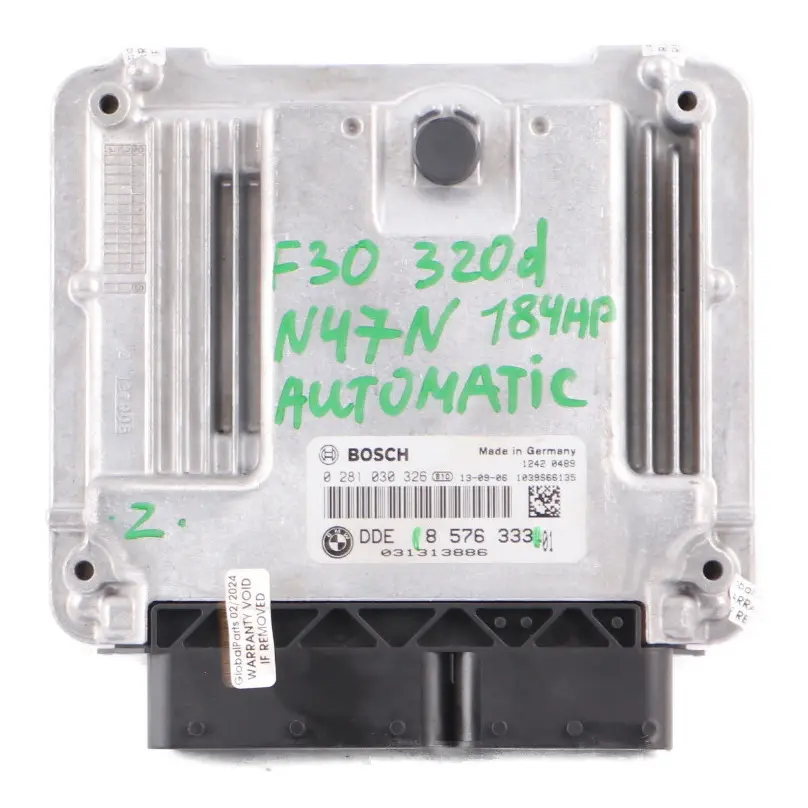 BMW F20 F30 F32 120D 320D 420D N47N 184HP Moteur ECU DDE - SKU 8576333 - Numéro de pièce 8576333