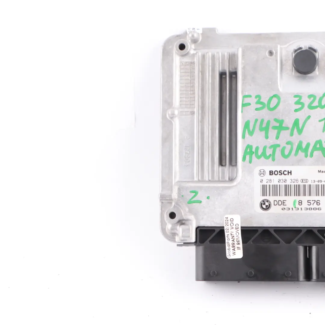 BMW F20 F30 F32 120D 320D 420D N47N 184HP Motore Unità ECU DDE - SKU 8576333 - Numero di parte 8576333