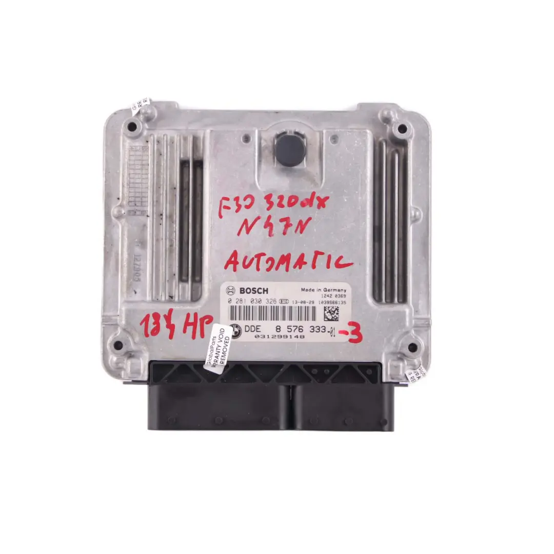 BMW F20 F30 F32 120dX 320dX 420dX Diesel N47N 184HP ECU Kit DDE Key FEM - SKU 8576333-3 - Part number 8576333