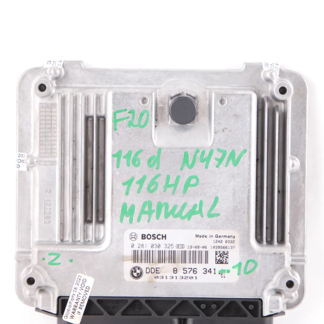 116HP N47N Motor ECU Unidad De Control DDE para BMW F20 F30 F31 116d 316d con número de pieza 8576341 BMW F20 F30 F31 116d 316d 116HP N47N Motor ECU Unidad De Control DDE - SKU 8576341-1 - Número de pieza 8576341