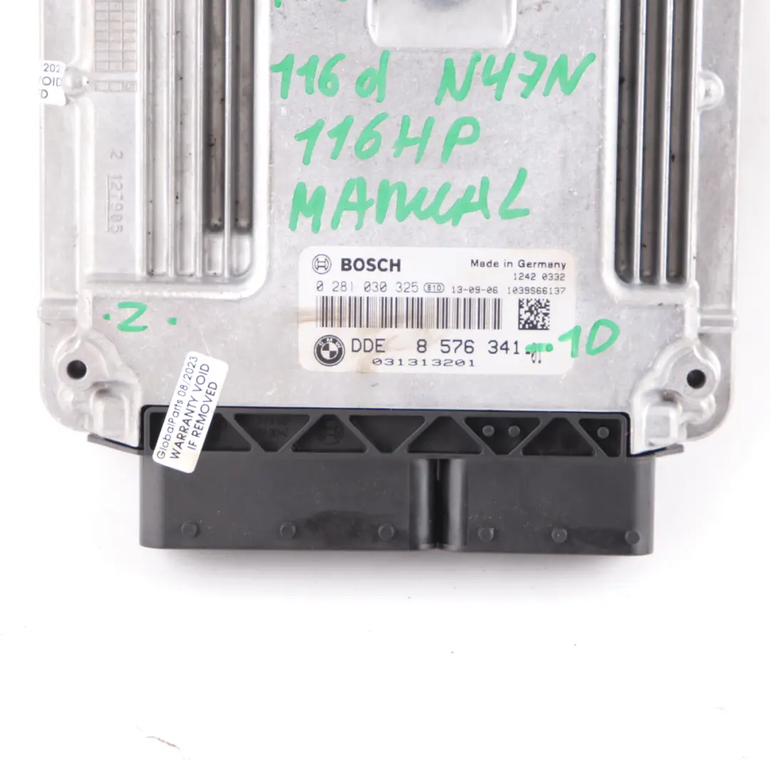 BMW F20 F30 F31 116d 316d 116HP N47N Motore ECU Unità Di Controllo DDE - SKU 8576341-1 - Numero di parte 8576341