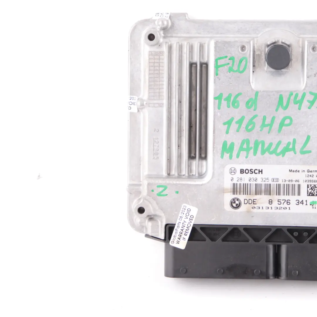 116HP N47N Motor ECU Unidad De Control DDE para BMW F20 F30 F31 116d 316d con número de pieza 8576341 BMW F20 F30 F31 116d 316d 116HP N47N Motor ECU Unidad De Control DDE - SKU 8576341-1 - Número de pieza 8576341