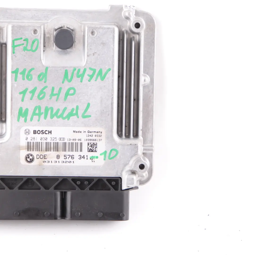 116HP N47N Engine ECU Control Unit DDE BMW F20 F30 F31 116d 316d - SKU 8576341-1 - Part number 8576341