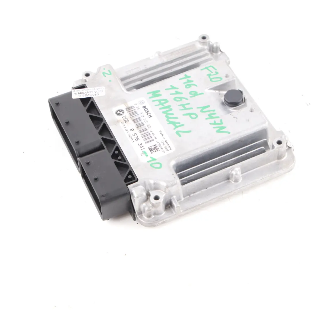 116HP N47N Engine ECU Control Unit DDE BMW F20 F30 F31 116d 316d - SKU 8576341-1 - Part number 8576341