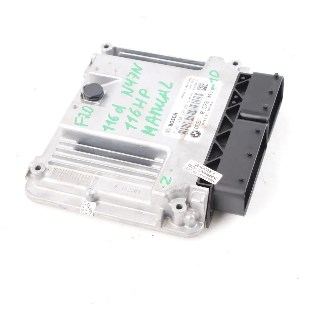 BMW F20 F30 F31 116d 316d 116HP N47N Engine ECU Control Unit DDE Manual - SKU 8576341-1 - Part number 8576341