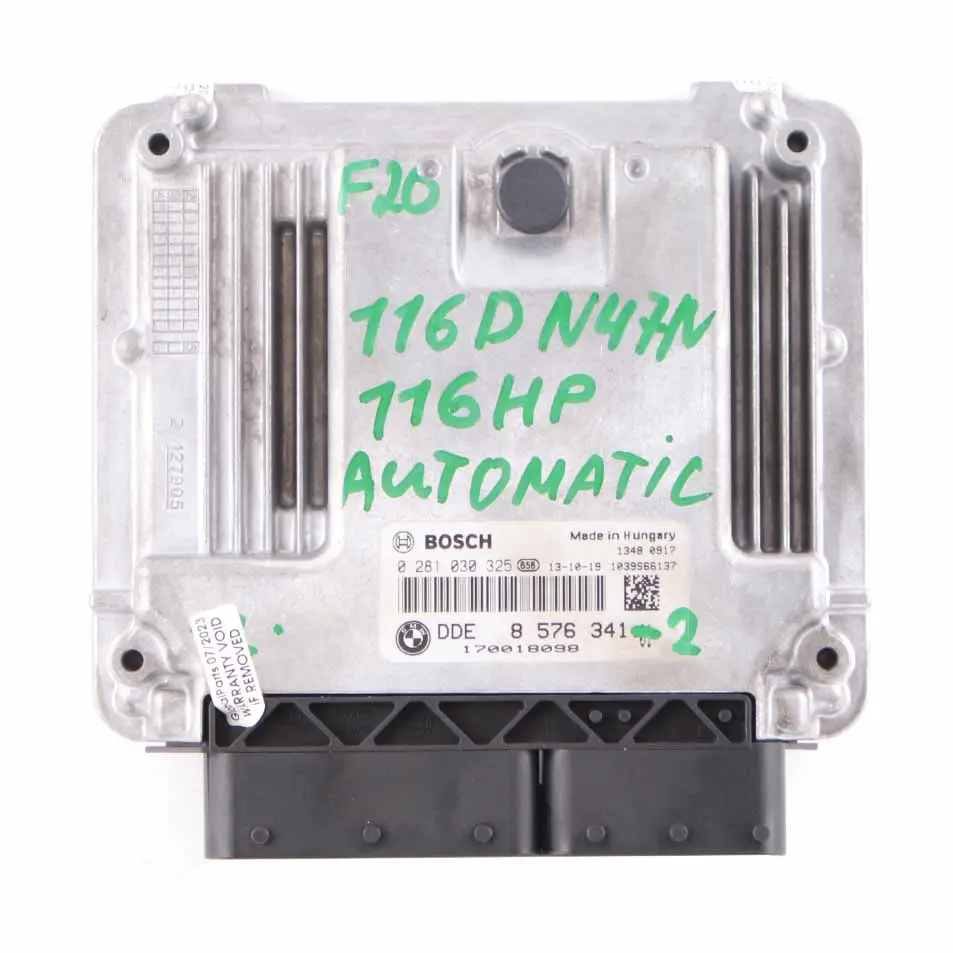 BMW F20 F21 F30 F31 116d 316d 116HP N47N ECU Kit DDE + Key + FEM - SKU 8576341-2 - Part number 8576341