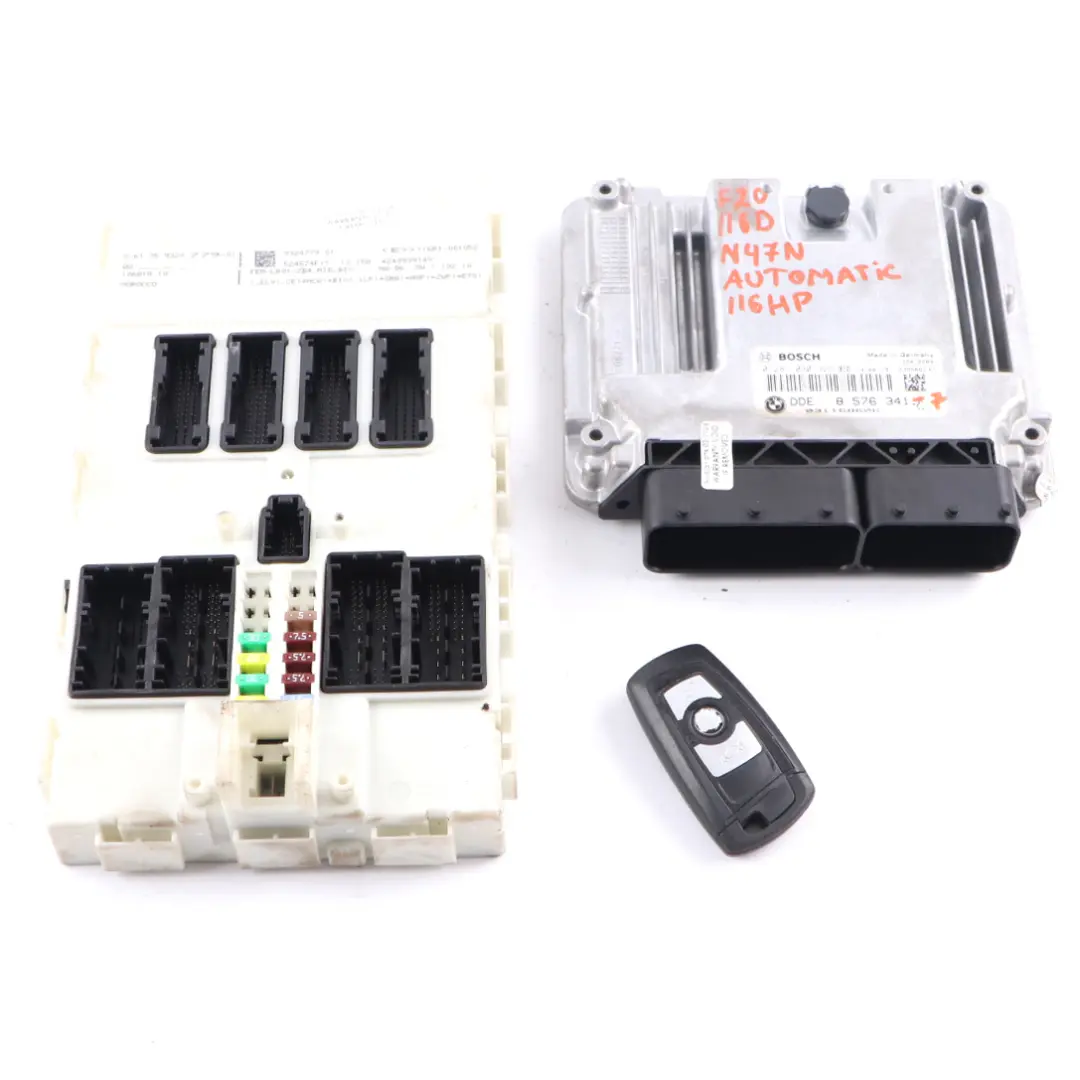 116HP N47N ECU Kit DDE + Key + FEM BMW F20 F21 F30 F31 116d 316d - SKU 8576341-7 - Part number 8576341