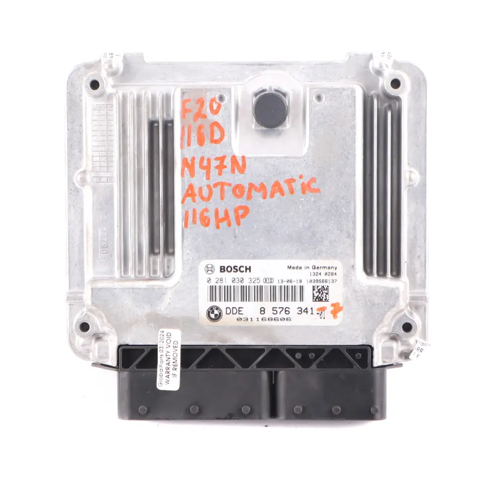 116HP N47N ECU Kit DDE + Key + FEM BMW F20 F21 F30 F31 116d 316d - SKU 8576341-7 - Part number 8576341