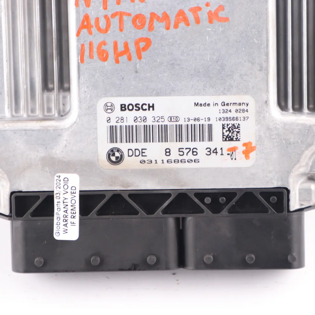 116HP N47N ECU Kit DDE + Key + FEM BMW F20 F21 F30 F31 116d 316d - SKU 8576341-7 - Part number 8576341
