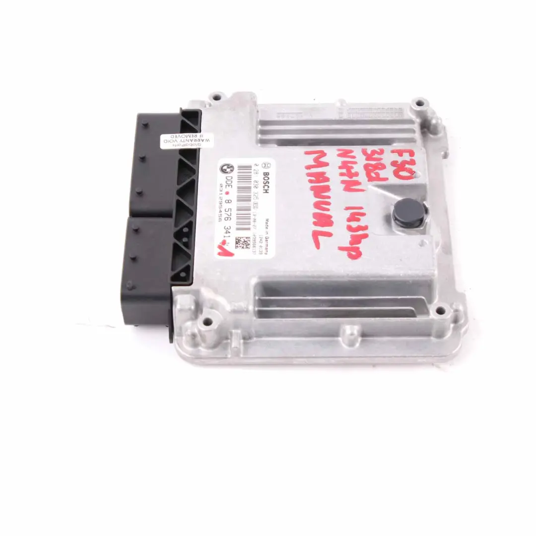 143HP N47N Unité moteur ECU DDE Automatic pour BMW F20 F21 F30 F31 118d 318d à propos du numéro de pièce 8576341 BMW F20 F21 F30 F31 118d 318d 143HP N47N Unité moteur ECU DDE Automatic - SKU 8576341-8 - Numéro de pièce 8576341