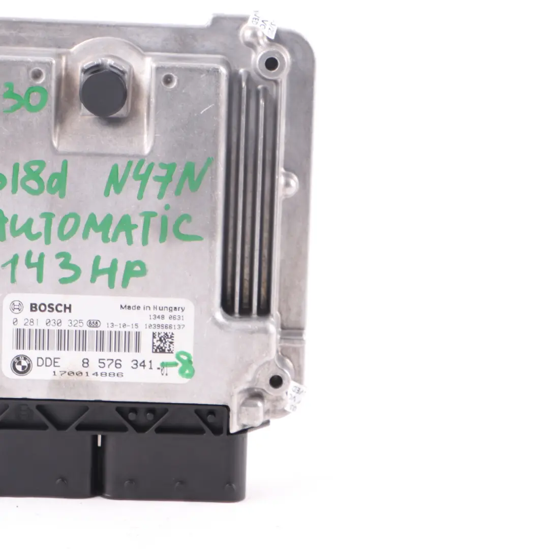 BMW F20 F21 F30 F31 118d 318d 143HP N47N Motoreinheit ECU DDE Automatik - SKU 8576341-8 - Teilenummer 8576341