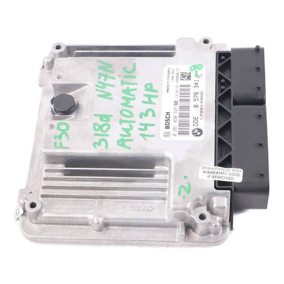 BMW F20 F21 F30 F31 118d 318d 143HP N47N Motoreinheit ECU DDE Automatik - SKU 8576341-8 - Teilenummer 8576341
