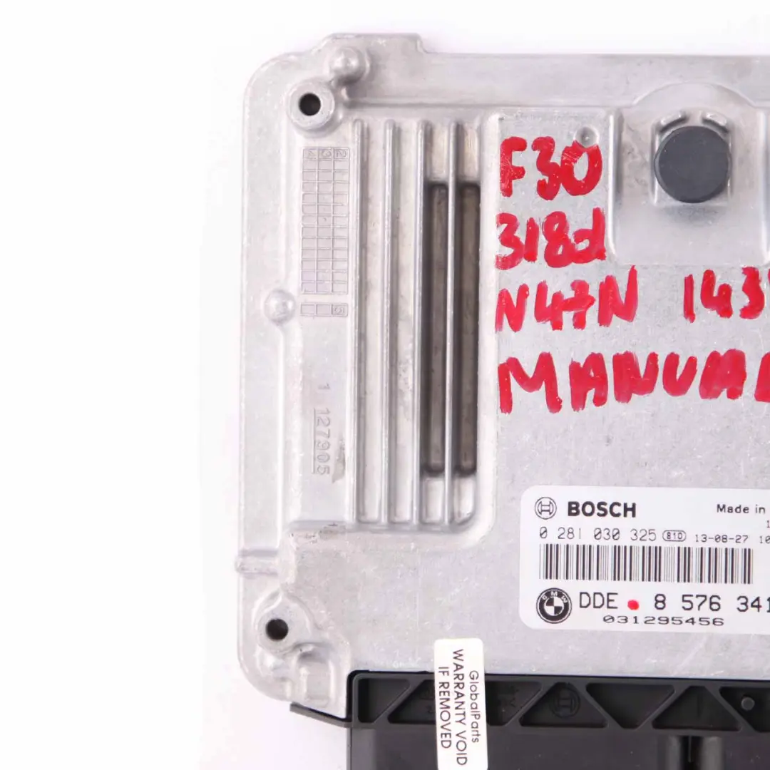 143HP N47N Controllo motore ECU DDE per BMW F20 F21 F30 F31 118d 318d con numero di parte 8576341 BMW F20 F21 F30 F31 118d 318d 143HP N47N Controllo motore ECU DDE - SKU 8576341 - Numero di parte 8576341