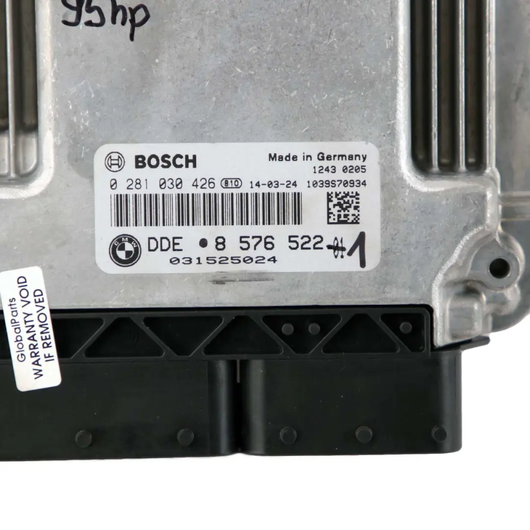 Mini One D F56 B37 95HP Diesel Engine ECU Kit DDE BDC-LR01 Key Lock - SKU 8576522-1 - Part number 8576522