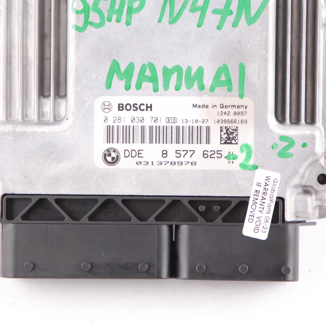 N47N 95HP Engine Control Unit DDE ECU Kit FEM Key Lock to BMW F20 F21 114d with Part number 8577625 BMW F20 F21 114d N47N 95HP Engine Control Unit DDE ECU Kit FEM Key Lock - SKU 8577625-2 - Part number 8577625