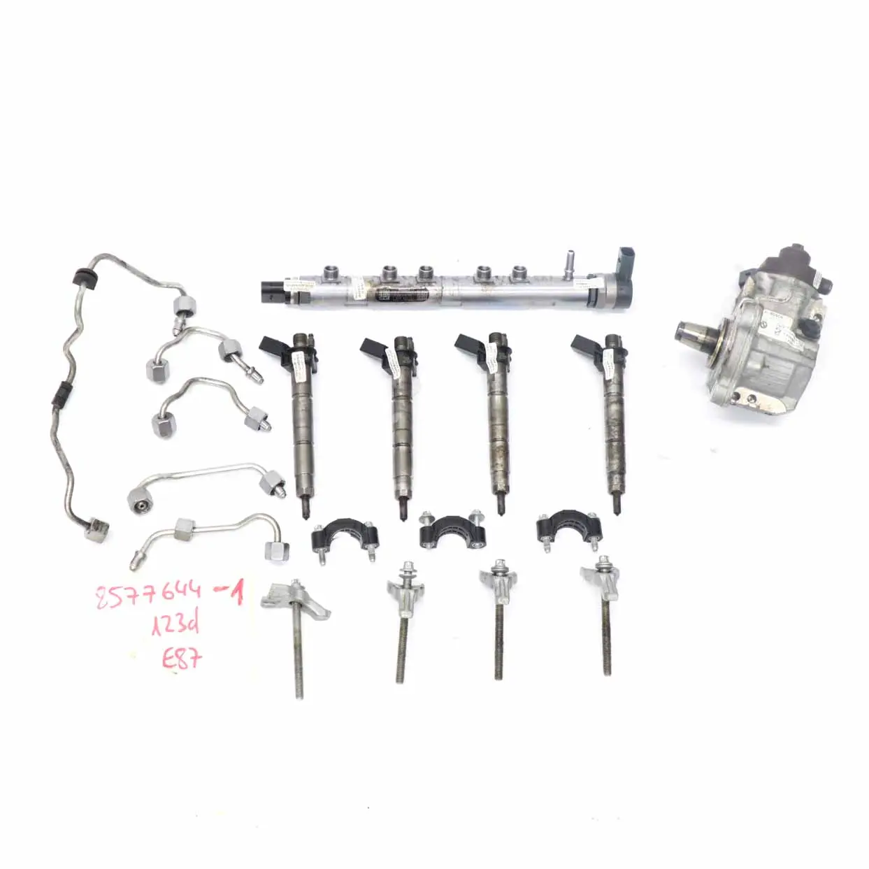 BMW E81 E87 LCI 123d N47S 204HP Set Iniettore Sistema iniezione pompa carburante