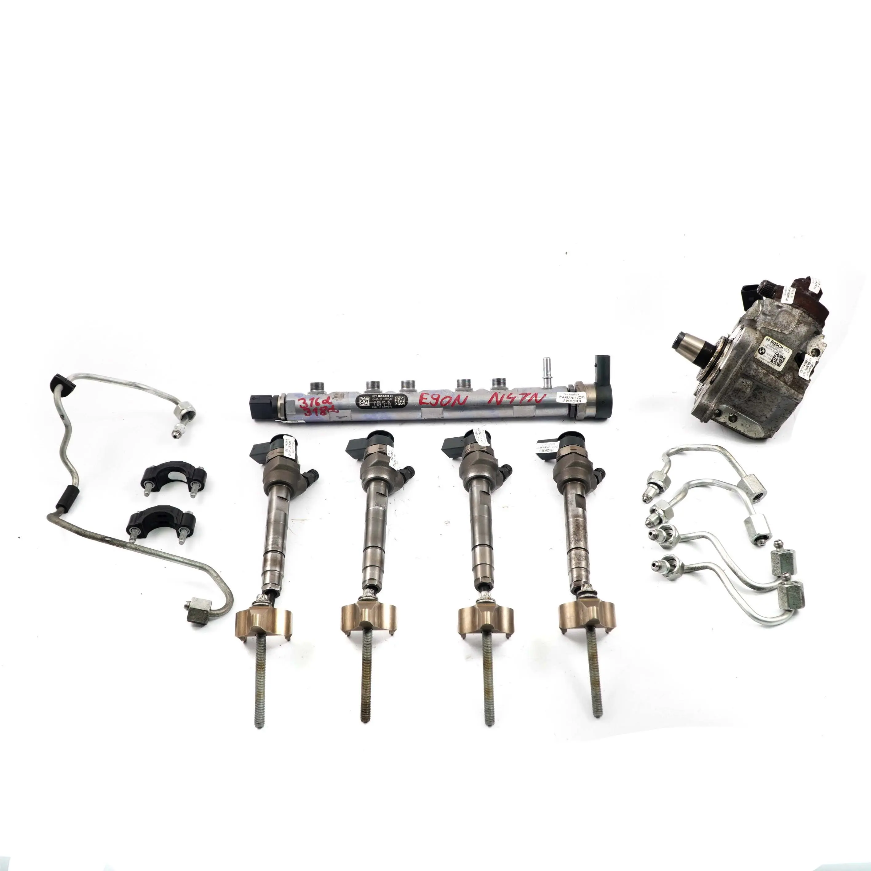 BMW E90 E91 LCI 316d 318d Diesel N47N Set Fuel Injection System