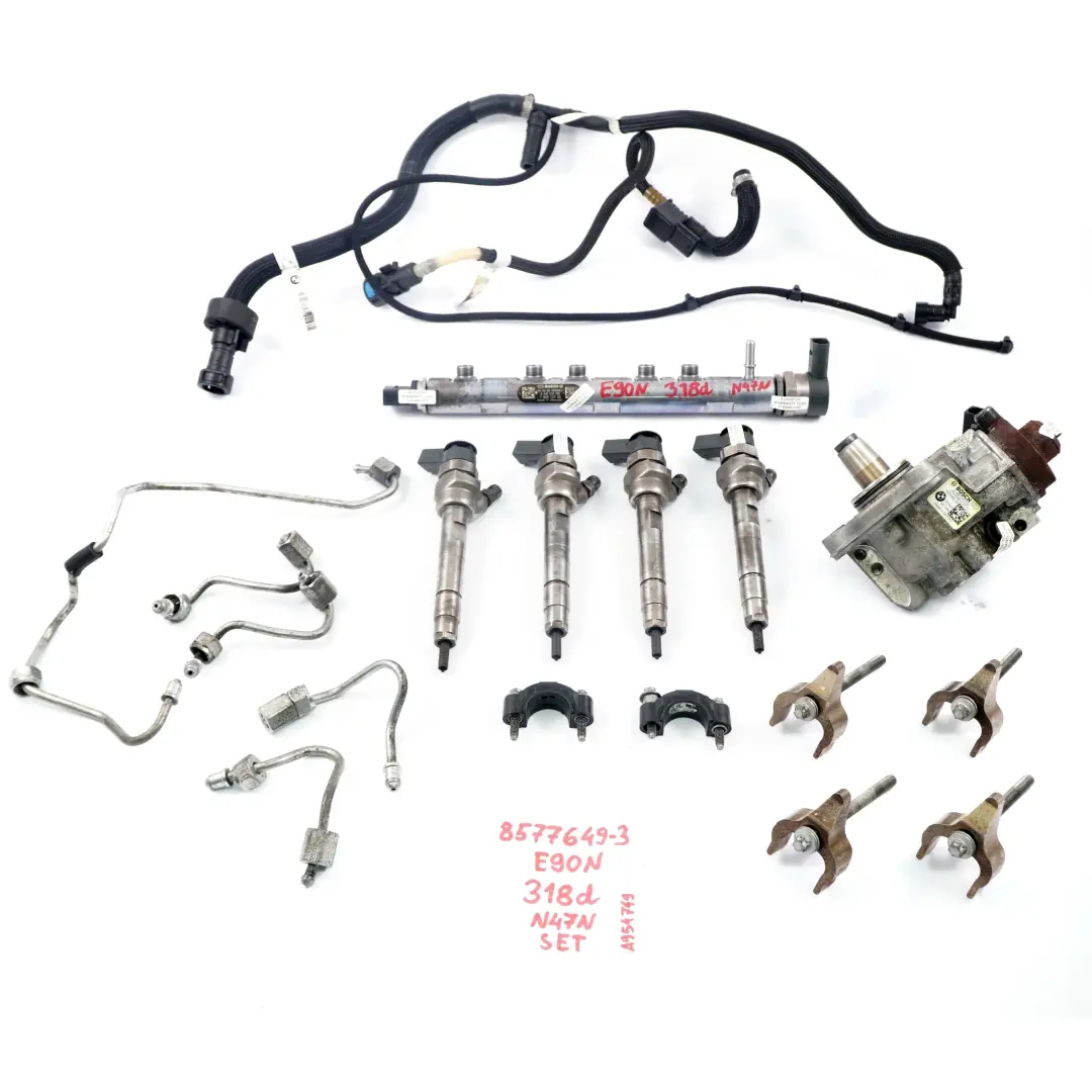 16d 18d E90 E91 LCI 316d 318d N47N Kit Kraftstoffeinspritzanlage pour BMW X1 E84 à propos du numéro de pièce 8577649 BMW X1 E84 16d 18d E90 E91 LCI 316d 318d N47N Kit Kraftstoffeinspritzanlage - SKU 8577649-3 - Numéro de pièce 8577649