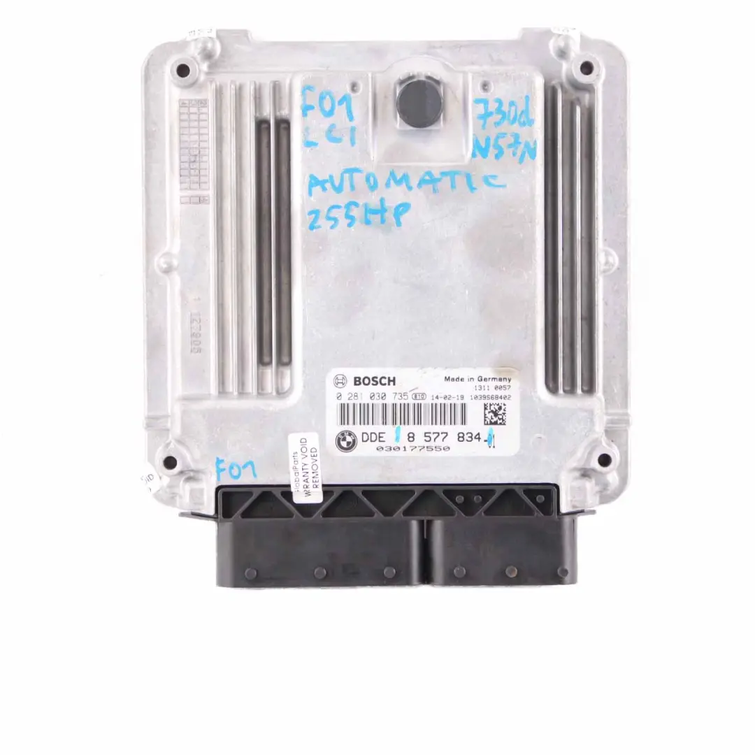 N57N Engine Control ECU Kit DDE CAS4 Key Automatic to BMW F01 LCI 730d with Part number 8577834 BMW F01 LCI 730d N57N Engine Control ECU Kit DDE CAS4 Key Automatic - SKU 8577834-1 - Part number 8577834