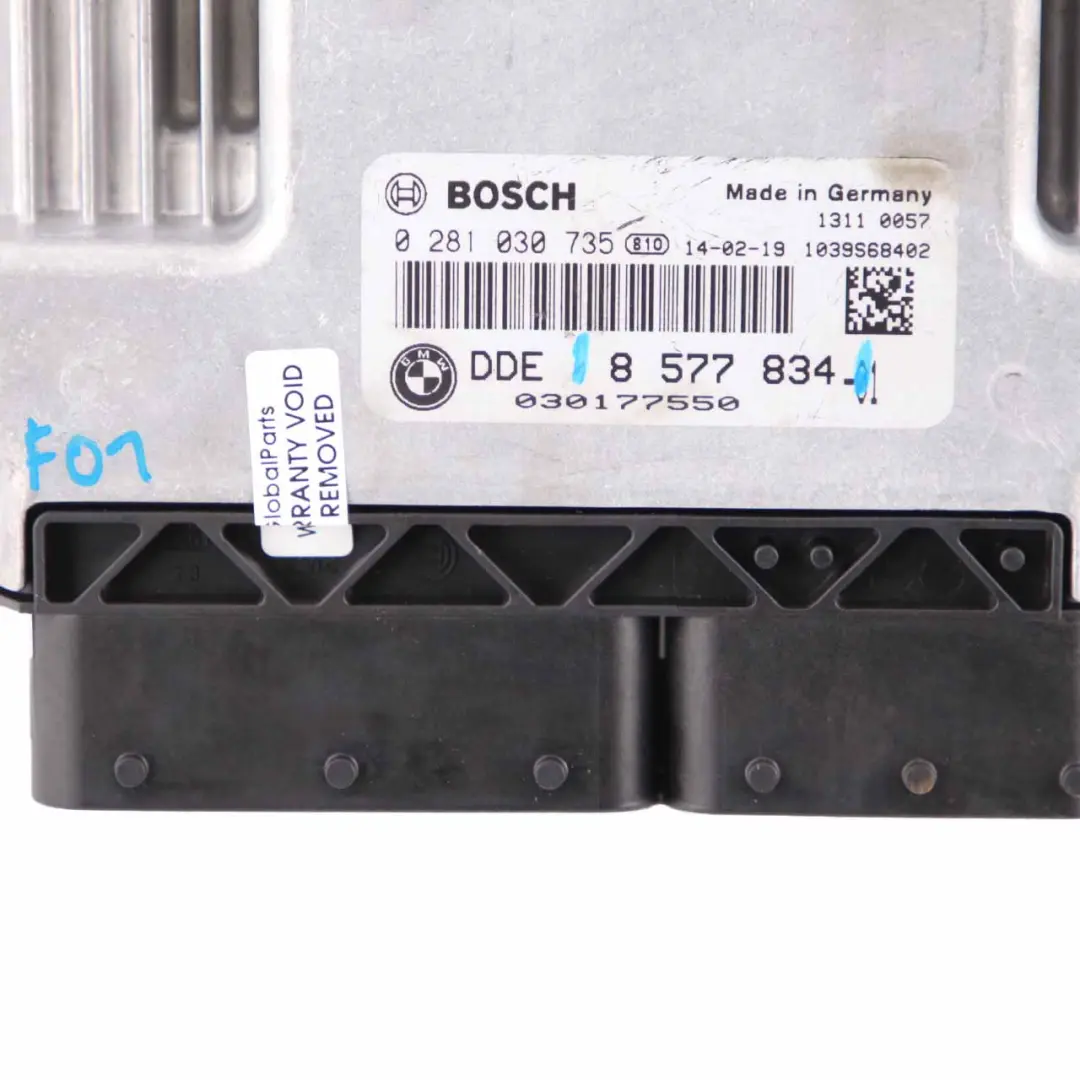 BMW F01 LCI 730d N57N Engine Control ECU Kit DDE CAS4 Key Automatic - SKU 8577834-1 - Part number 8577834