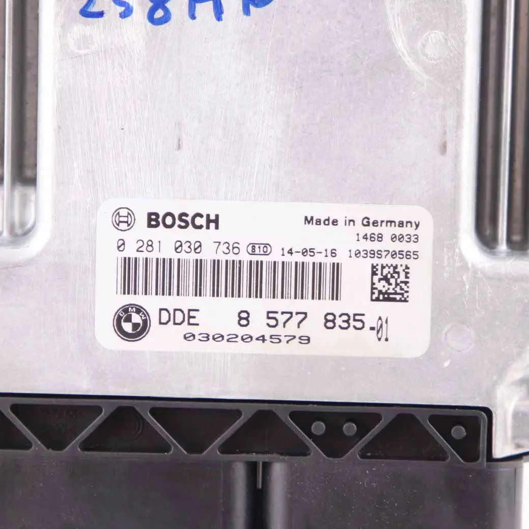 BMW F30 330dX 258HP N57N Control Unit Module ECU DDE Key FEM Automatic - SKU 8577835-1 - Part number 8577835