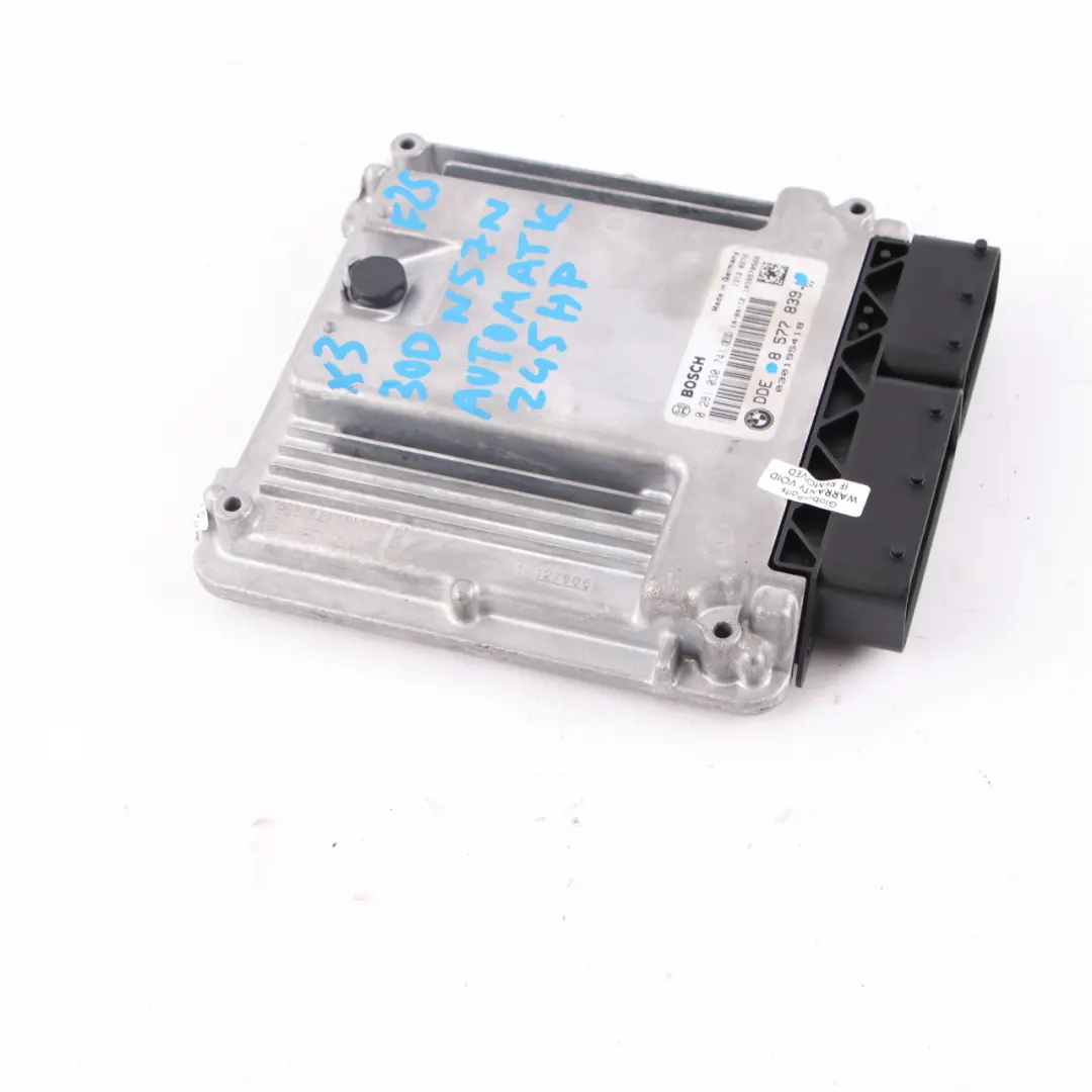 30dX Diesel N57N 258HP Motorsteuergerät DDE Automatik für BMW X3 F25 mit Teilenummer 8577839 BMW X3 F25 30dX Diesel N57N 258HP Motorsteuergerät DDE Automatik - SKU 8577839 - Teilenummer 8577839