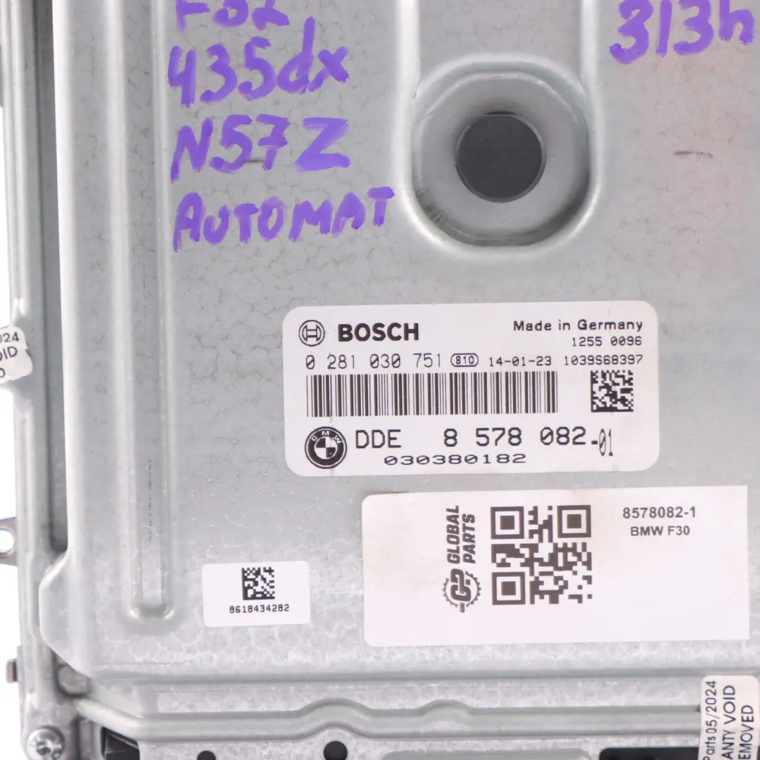 335dX F32 F36 435dX N57Z 313HP Engine Unit ECU Kit DDE Key FEM to BMW F30 with Part number 8578082 BMW F30 335dX F32 F36 435dX N57Z 313HP Engine Unit ECU Kit DDE Key FEM - SKU 8578082-1 - Part number 8578082