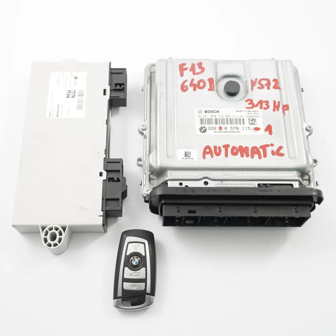 N57Z 313HP ECU Kit DDE Clave CAS4 Automático para BMW F10 F11 535d F13 640d con número de pieza 8578115 BMW F10 F11 535d F13 640d N57Z 313HP ECU Kit DDE Clave CAS4 Automático - SKU 8578115-1 - Número de pieza 8578115