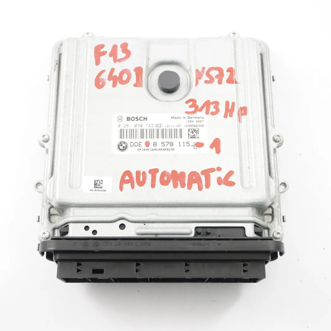 BMW F10 F11 535d F13 640d N57Z 313HP ECU Kit DDE Key CAS4 Automatic - SKU 8578115-1 - Part number 8578115