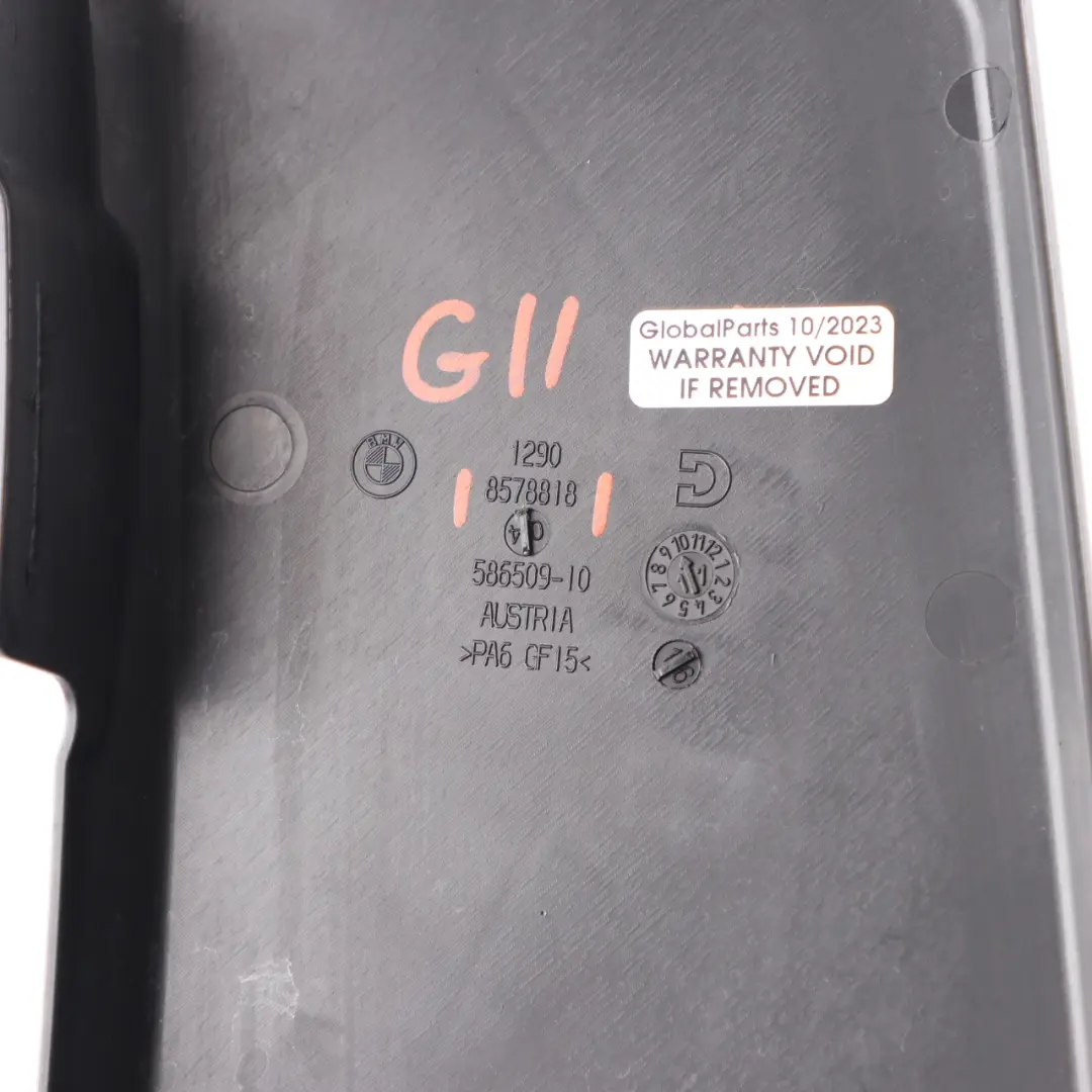 Fuse Box Cover BMW G30 G31 G11 G15 Holder Bracket Mount Housing Trim to with Part number 8578818 Fuse Box Cover BMW G30 G31 G11 G15 Holder Bracket Mount Housing Trim - SKU 8578818 - Part number 8578818